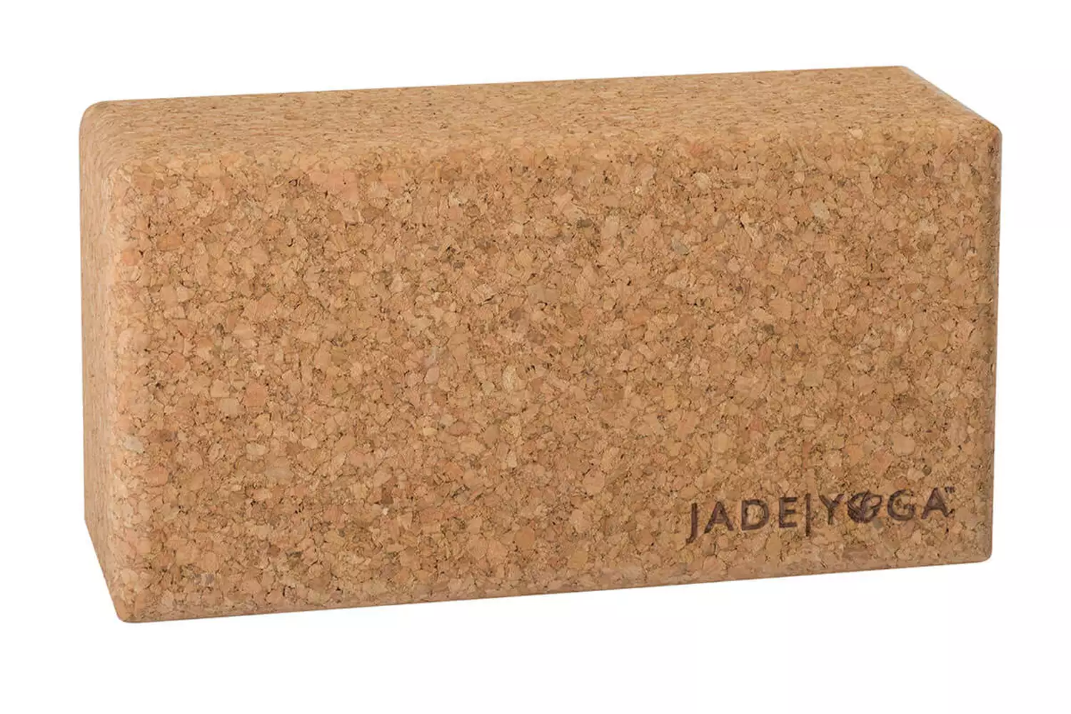 A pair of JadeYoga cork yoga blocks.