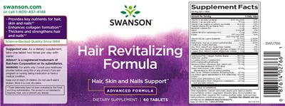 Swanson Hair Revitalizing Formula source label used in the packaging illustration