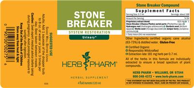 Herb Pharm Stone Breaker product packaging