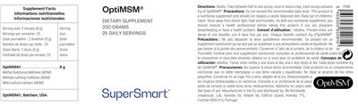 SuperSmart OptiMSM product packaging