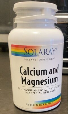 Solaray Enhanced Absorption Calcium Magnesium 2:1 Ratio product packaging