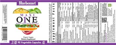 Bluebonnet Maxi One source label used in the packaging illustration