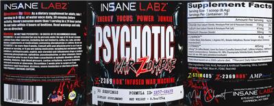 Insane Labz Psychotic War Zombie ZR57-Grape source label used in the packaging illustration