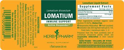 Herb Pharm Lomatium product packaging