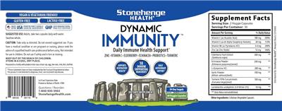 Stonehenge Health Dynamic Immunity source label used in the packaging illustration
