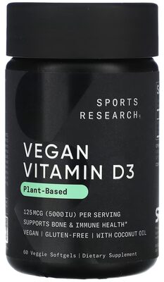 Sports Research Vegan Vitamin D3 product packaging