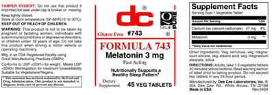 DC Formula 743 source label used in the packaging illustration