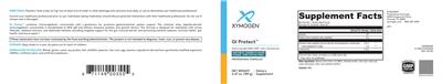 XYMOGEN GI Protect Natural Cherry Flavor Sugar- and Stevia-Free source label used in the packaging illustration