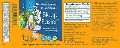 Herb Pharm Nervous System Sleep Easier product packaging