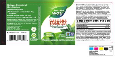 Nature's Way Cascara Sagrada 270 mg product packaging
