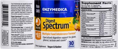 Enzymedica Digest Spectrum source label used in the packaging illustration
