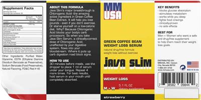 MMUSA Java Slim Strawberry source label used in the packaging illustration