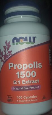 NOW Propolis 1500 product packaging
