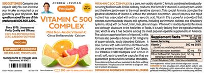ProCaps Vitamin C 500 Complex product packaging