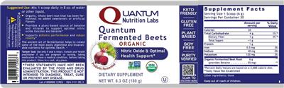 Quantum Nutrition Labs Quantum Fermented Beets product packaging