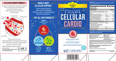 Country Life Cellular Cardio source label used in the packaging illustration