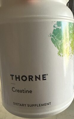 Thorne Creatine source label used in the packaging illustration