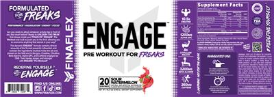FINAFLEX Engage Sour Watermelon source label used in the packaging illustration