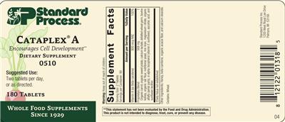 SP Standard Process Cataplex A source label used in the packaging illustration