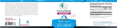Ortho Molecular Products CereMag Mixed Berry source label used in the packaging illustration