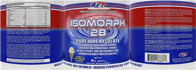 APS Isomorph 28 Vanilla Ice Cream Flavor source label used in the packaging illustration