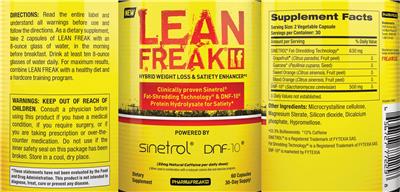 PharmaFreak Pf Lean Freak LF product packaging