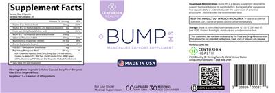 Centurion Health Bump MS source label used in the packaging illustration