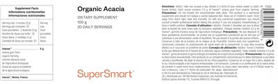 SuperSmart Organic Acacia product packaging