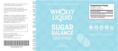 Wholly Liquid Sugar Balance source label used in the packaging illustration