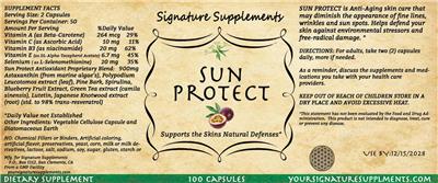 Signature Supplements Sun Protect product packaging