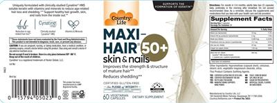 Country Life Maxi-Hair 50+ product packaging