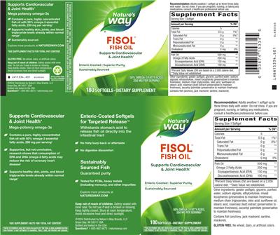 Nature's Way Fisol Fish Oil product packaging