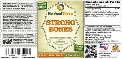 Herbal Terra Strong Bones product packaging