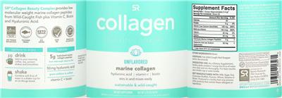 SR Sports Research Collagen Beauty Complex Unflavored source label used in the packaging illustration