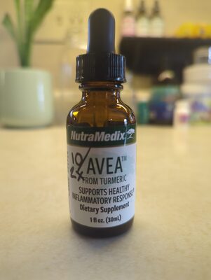 NutraMedix Avea source label used in the packaging illustration