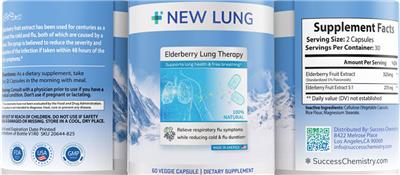 New Lung Elderberry Lung Therapy source label used in the packaging illustration