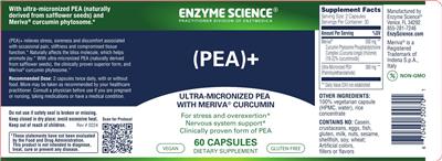 Enzyme Science (PEA)+ source label used in the packaging illustration