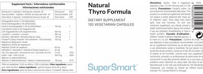 SuperSmart Natural Thyro Formula product packaging