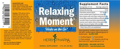 Herb Pharm Herbs on the Go Relaxing Moment product packaging