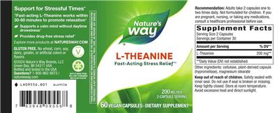Nature's Way L-Theanine 200 mg product packaging