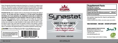 Sylvan Therapeutics Synastat source label used in the packaging illustration