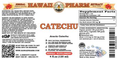 Hawaii Pharm Catechu product packaging