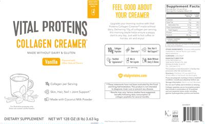 Vital Proteins Collagen Creamer Vanilla product packaging