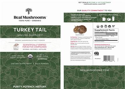 Real Mushrooms Turkey Tail Powder product packaging