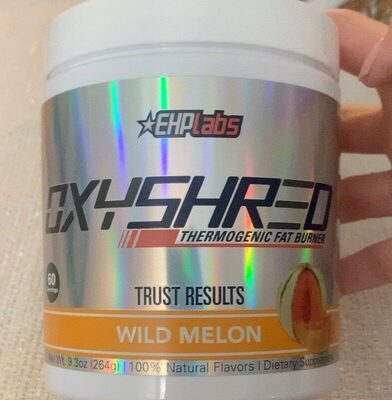 EHPlabs Oxyshred Ultra Concentration Wild Melon source label used in the packaging illustration