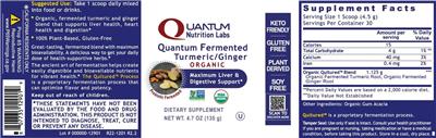 Quantum Nutrition Labs Quantum Fermented Turmeric/Ginger product packaging