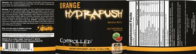 Controlled Labs Orange Hydrapush Juicy Watermelon source label used in the packaging illustration