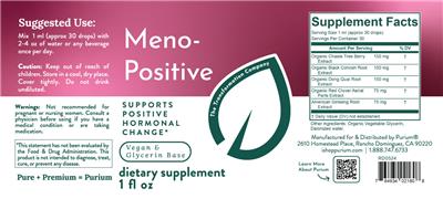 Purium Meno-Positive source label used in the packaging illustration