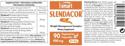 SuperSmart Slendacor 900 mg product packaging