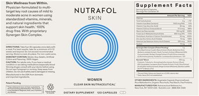 Nutrafol Skin source label used in the packaging illustration